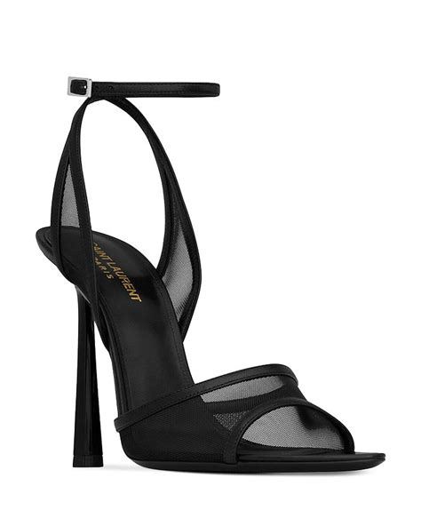 Saint Laurent Missy Sandals in Tulle .